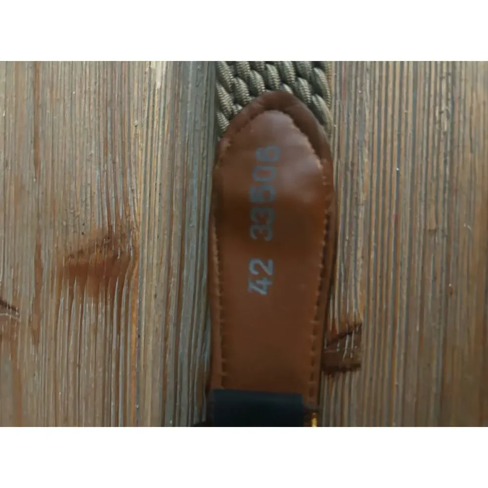 Brighton Mens leather and stretch rope woven belt Made in the USA, Size 42 - Picture 5 of 11